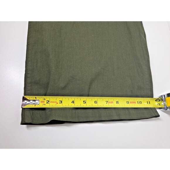 NEW LUCKY BRAND LINEN BLEND BROWN WIDE LEG TIE BACK CAPRI CROPPED JUMPSUIT XS - Picture 10 of 14